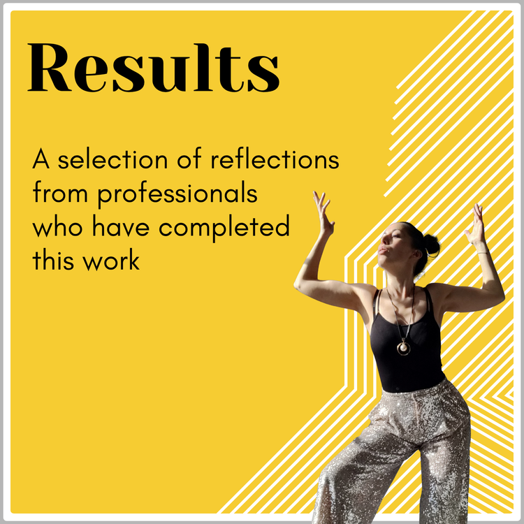 Results — A selection of reflections from professionals who have completed this work